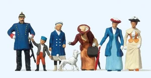 Preiser 65303 Passers By/Policeman Cira 1900 (7) Figure Set O Gauge - Picture 1 of 1