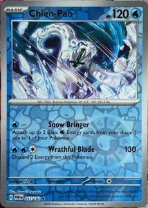 Chien-Pao 057/182 | Paradox Rift | Rare Reverse Holo | NM Pokémon Card - Picture 1 of 1