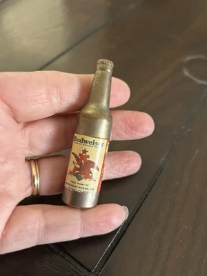 Vintage KEM CO Budweiser Anheuser Busch Beer Bottle Lighter - Untested - Image 1 of 4