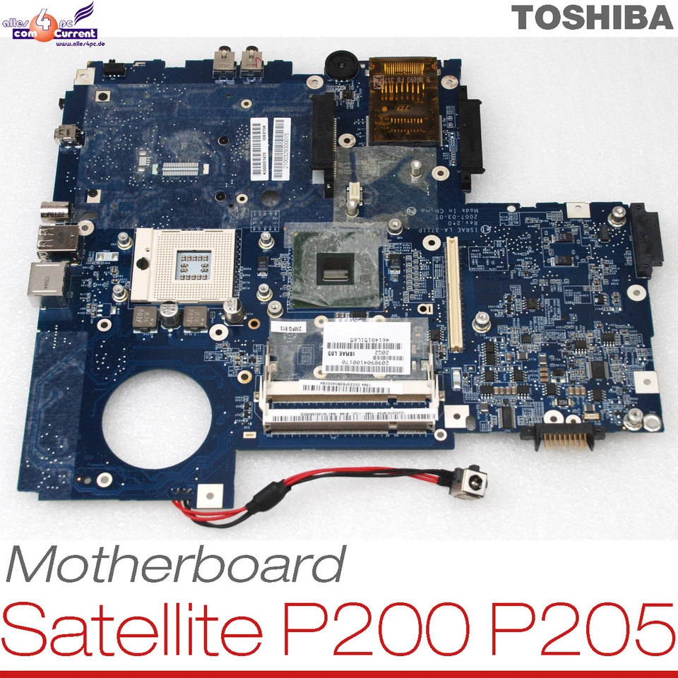 Motherboard Toshiba Satellite P200 P205 K000051470 Socket 479 Mainboard Top #052 - Image 1 of 1