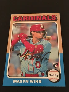 2024 Topps Heritage High Number Masyn Winn Rookie Card # 284 - Picture 1 of 2