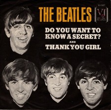 Beatles Do You Want To Know A Secret? / Thank You Girl USA 45W/PS RARE 1964