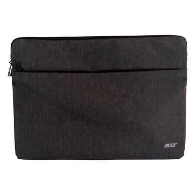 Funda acolchada para portátil Acer negra gris con cremallera 15,5" x 11,75" Foto 1 de 4