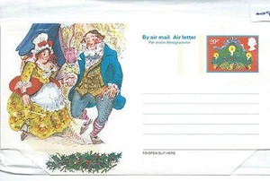 wbc. - AEROGRAMAS GB - SIN USAR - ILUSTRADO - 009 - NAVIDAD - 20p - Imagen 1 de 1