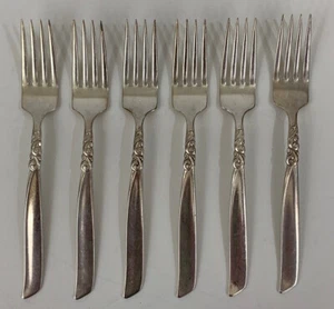 Oneida South Seas Community Silver Plated Set Of Six (6) Salad/Dinner Forks  - Picture 1 of 8
