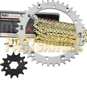 Gold O-Ring Chain & Sprocket Kit for Yamaha Warrior 350 YFM350X 1989-2004 - Picture 1 of 3