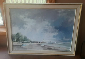 Peter Burman Original/Signed Painting Artwork EXCD Original Frame 41.25" x 31" - Picture 1 of 1