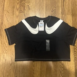 NWT - Nike Women’s Double Swish Crop Top Medium - Picture 1 of 3