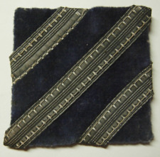 WW1 3rd  Marne  Division Patch - Blue Mohair Velvet - US Army AEF - Off Uniform