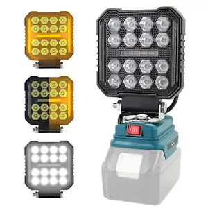 LED Arbeitsleuchte Taschenlampe 6000K Für Makita Li-ion Akku 18V Strahler Licht - Bild 1 von 25