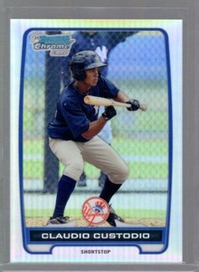 2012 Bowman Chrome Prospects Refractors #BCP22 Claudio Custodio /500