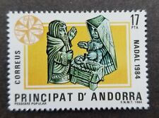 *FREE SHIP Andorra Christmas 1984 Religious Angel (stamp) MNH