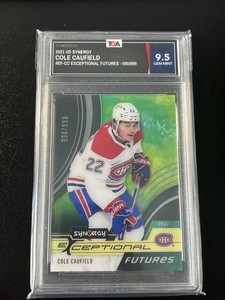 2021-22 Upper Deck Synergy #EF-CC Cole Caufield Exceptional Futures /899 TGA 9.5