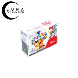 Acrylic Display Case for Pokemon Prismatic Evolution Costco 2 Pack Bundle - Picture 1 of 5