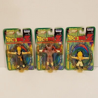 Dragon Ball Z 1999 Bendables 3 Figure Lot Super Saiyan Gohan JANEMBA Gotenks Vtg - Image 1 of 4