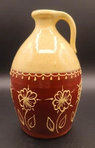 Jason Parsley Signed Cincinnati Ohio Art Pottery Crock Jug Speckled Yellow Brown - Picture 1 of 9