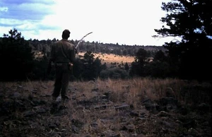 Red Border Slide, 1940's - World War II Era / Military Serviceman in Uniform - Picture 1 of 1