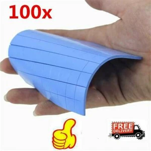 100pc Thermal Pad GPU CPU Heatsink Cooling Conductive Silicone Pads 10x10x1mm AU - Zdjęcie 1 z 12