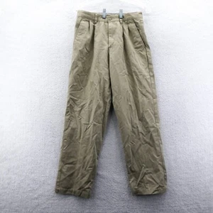 Dockers Khaki Pants 29x30 Boys 16 Reg Straight Leg Suit Slacks Trousers Pleated - Picture 1 of 10