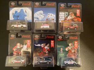 LOT OF 6 M2 Machines 1:64 Coca-Cola Diecast Vehicle - 52500 Brand New And Sealed - Picture 1 of 8