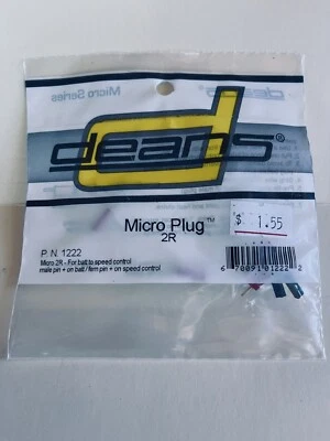 Deans Micro Plug 2R Red Polarized Connector [WSD1222] - Image 1 of 2