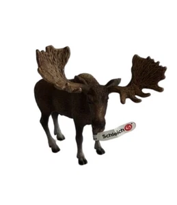 Schleich Wild Life / Forest Life Series - Moose Bull D-73508 Pre Owned With Tag - Picture 1 of 8