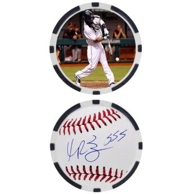 Manny Ramirez SIGNED Baseball Legends Poker Chip - Image 1 of 2