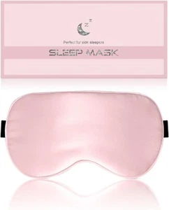 Silk Sleep Mask, 100% Pure Mulberry Silk Eye Mask with Adjustable Strap for Slee - Picture 1 of 7