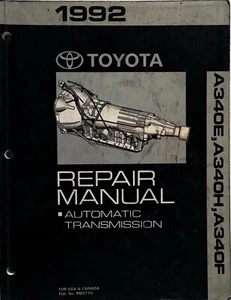 1992 Toyota Truck 4Runner A340E A340F A340H Automatic Transmission Repair Manual - Picture 1 of 5