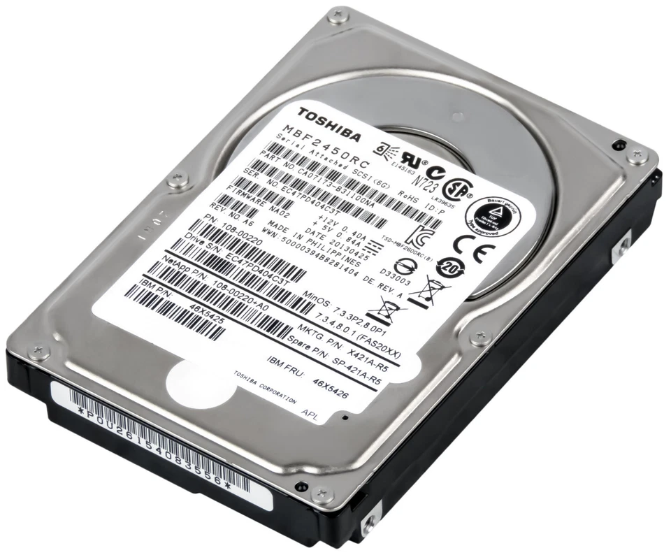 Disco Rigido NetApp X421A-R5 108-00220+A0 MBF2450RC 450GB 10K SAS-2 2.5'' - Image 1 of 3