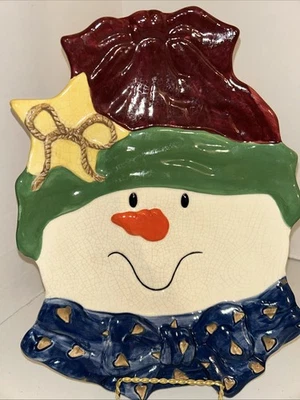 Plato muñeco de nieve Bella Casa de Ganz Foto 1 de 4