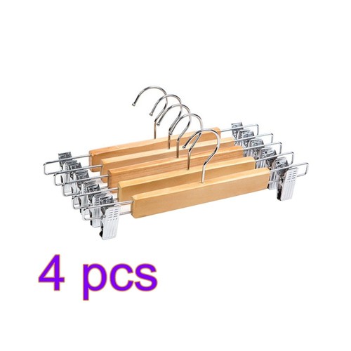 VETEMENTS 20 Pezzi Appendiabiti Appendiabiti in Legno con Clip in Acciaio Inox Appendiabiti Cappotto