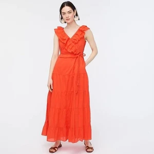Maxi vestido para mujer J Crew de algodón tropical talla 6 - Imagen 1 de 10