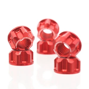 Tuercas de piñón de eje trasero Billet rojas para MV Agusta Brutale 800 Rosso 2020 - Imagen 1 de 5