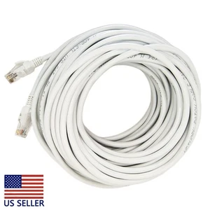 1P50FT CAT6 Patch Cord Cable 500mhz Ethernet Internet Network LAN RJ45 UTP WHITE - Afbeelding 1 van 4