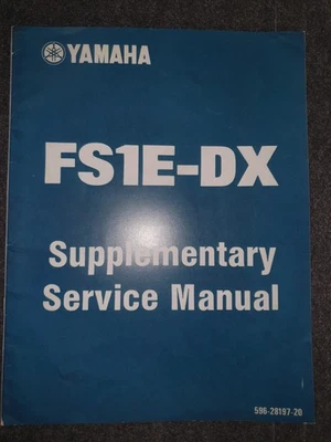 Genuine Yamaha FS1E Supplementary Service Manual - NOS - Image 1 of 4