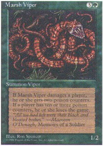 FBB Korean Marsh Viper ~ Near Mint 4th Edition Fourth Foreign Black Border Stock - Image 1 of 1