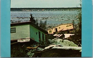 1964 "Gran Terremoto de Alaska" Postal Turnagain Área Residencial Anclaje - Imagen 1 de 2