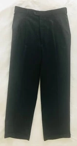 VTG Lord & Taylor Mens Black Wool Pleated Suit Pants, 36x32 Free Matching Jacket - Picture 1 of 15