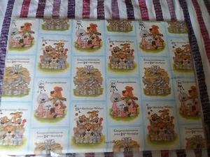 Papel de envolver cumpleaños 18 24 hojas. equipos de fútbol rugby cricket - Imagen 1 de 1