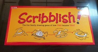 Scribblish The Fun Family Drawing Game OF HOW THIS BECAME THAT IDEAL COMPLETE  - Image 1 of 4