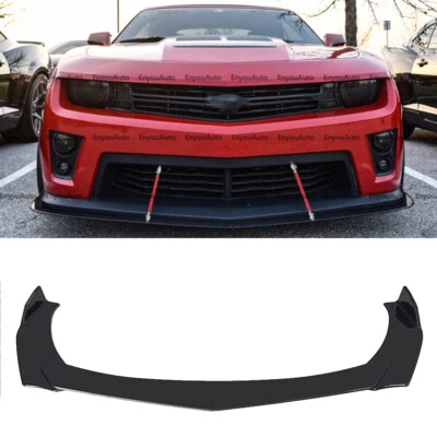 For Chevrolet Corvette UNIVERSAL Front Bumper Lip Spoiler Splitter Glossy Black Foto 1 de 4