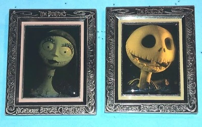 CATÁLOGO DISNEY 2004 PESADILLA ANTES DE NAVIDAD JUEGO DE PASADORES CABALLETE JACK SALLY LE 1500 Foto 1 de 4