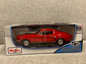 Maisto Special Edition 1:18 Diecast Car RED 1968 Ford Mustang GT Cobra Jet NEW - Picture 1 of 5
