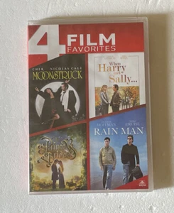 4 Film Favorites DVD: Moonstruck, When Harry Met Sally, Princess Bride, Rain Man - Picture 1 of 2
