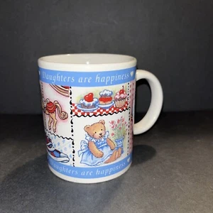 Avon Daughters Are Happiness Coffee Tea Mug Cup Cat Figure Inside - Picture 1 of 6