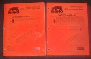 Rhino 300 Rear Blade LR30 Landscape Rake Operators Manual & Parts Listing 01/05 - Picture 1 of 1