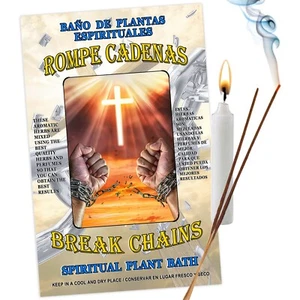 Spiritual Plant Bath BREAK CHAINS-ROMPE CADENA Bano Despojo Limpia Santeria Wash - Picture 1 of 3