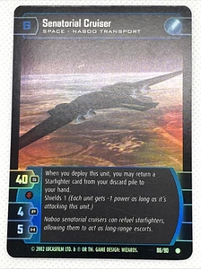 Star Wars TCG WOTC Sith Rising Senatorial Cruiser Foil 86/90 - Picture 1 of 2