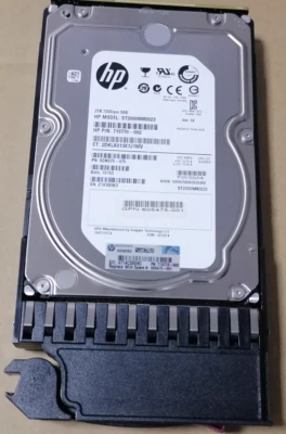 1Pcs New AW555A 605475-001 HP P2000 2TB 6G SAS 7.2K LFF 3.5" hard disk - Image 1 of 2